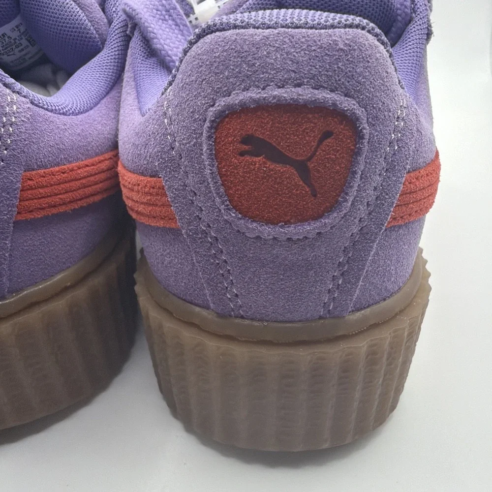 Puma Fenty By Rihanna Creeper Purple, Suede Red Gum‎ Sole Woman's 7